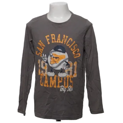 T-shirt à manches longues (Gris, Multicolore) de Skill Coton