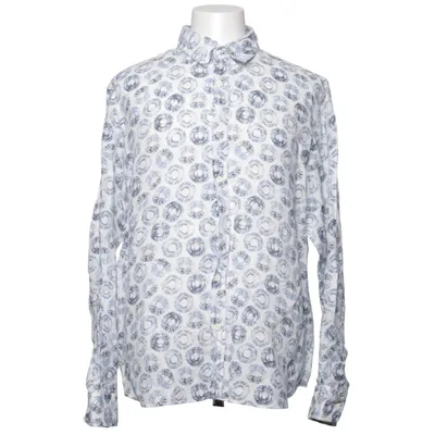 Shirt (White, Blue) from Massimo Dutti
