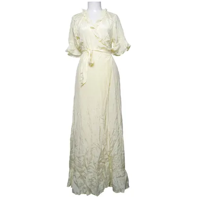 Wickelkleid (Gelb) von Love Lolita Baumwolle, Viskose