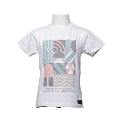 T-shirt (Blanc, Multicolore) de Koko Noko Coton, Élasthane