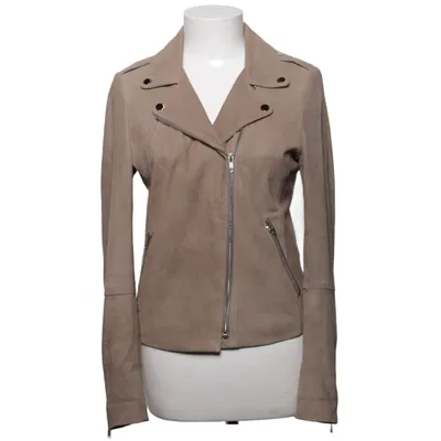 Bikerjacka (Beige) från By Malina Collection Skinn