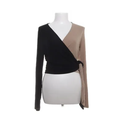 Wrap blouse (Beige, Black) from & Other Stories Acetate, Elastane