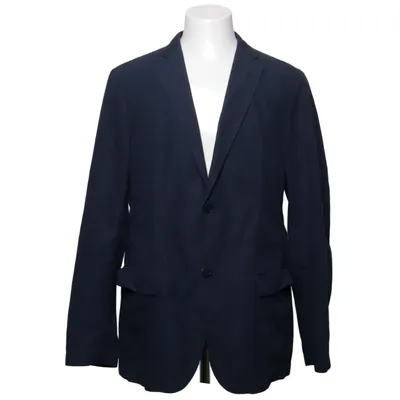 Blazer (Bleu) de Uniqlo Coton, Polyester