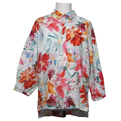 Blouse (Wit, Meerkleurig) van Punt Roma Katoen