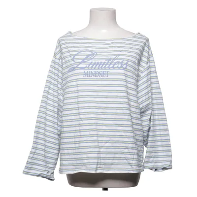 Long sleeve T-shirt (White, Blue, Yellow) from Stradivarius Cotton