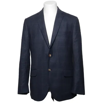 Blazer (Bleu) de Gagliardi Cachemire, Laine