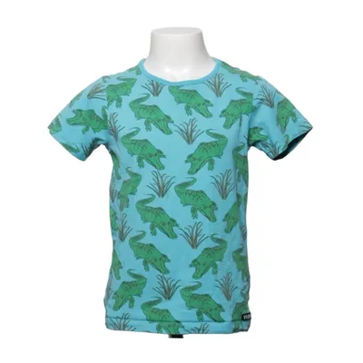 T-shirt (Blauw, Groen) van Villervalla Elastaan, Organisch katoen
