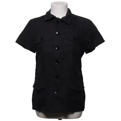 Short sleeve shirt (Black) from Prêt à Porter Linen