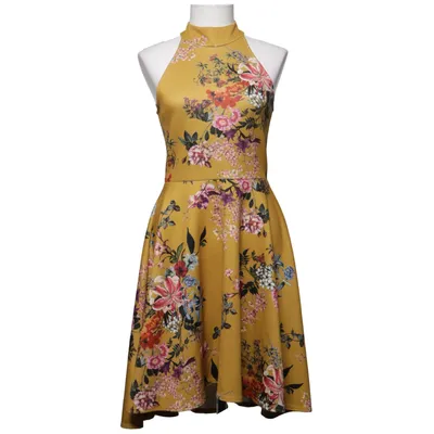 Neckholderkleid (Gelb, Mehrfarbig) von Evita Elasthan, Polyester