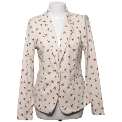Blazer (Beige, Red) from Ichi Elastane, Recycled polyester, Viscose