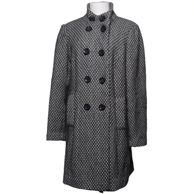 Frakke (Sort, Hvid) fra Debenhams Akryl, Polyamid, Polyester, Viscose, Uld