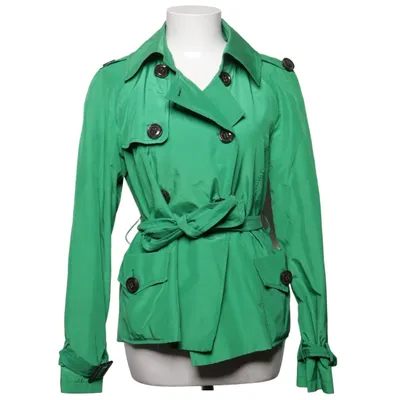 Trench-coat (Vert) de Zara Basic Acétate, Coton, Polyester