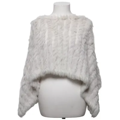 Poncho (Gray) from Soyaconcept Acrylic, Rabbit fur