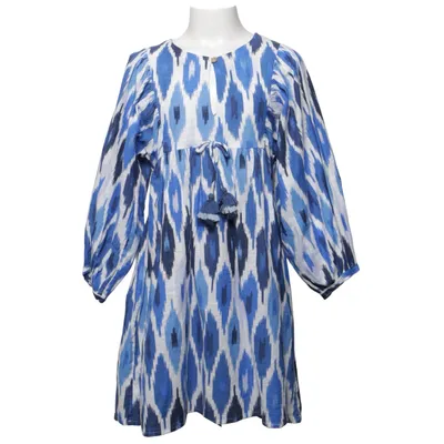 Dress (Blue, White) from Next Cotton