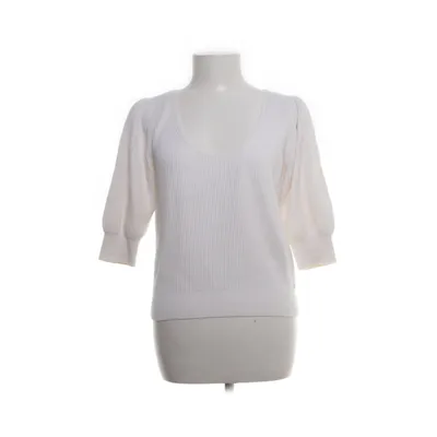 Sweater (White) from Abercrombie & Fitch Cotton, Nylon, Viscose