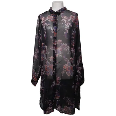 Skjortekjole (Sort, Flerfarvet) fra Pep Polyester