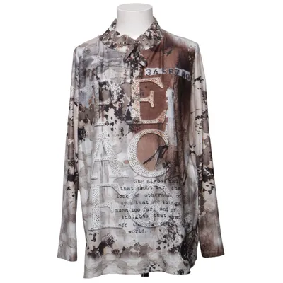 Long sleeve T-shirt (Gray, Multicolored) from Issy Elastane, Polyester