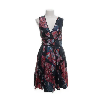 Dress (Blue, Multicolored) from Warehouse Cotton, Silk
