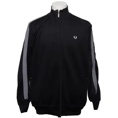 Träningsjacka (Svart, Vit) från Fred Perry Bomull, Elastan, Polyester