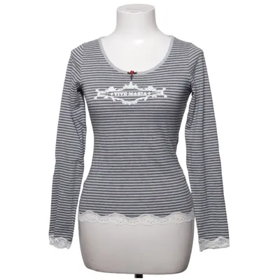 Långärmad t-shirt (Grå, Vit) från Vive Maria Bomull, Polyester