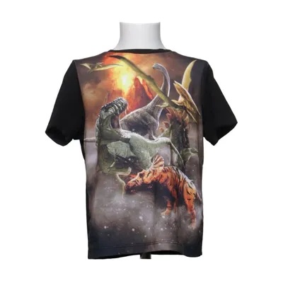 T-shirt (Black, Multicolored) from Nature Planet Cotton, Elastane, Polyester