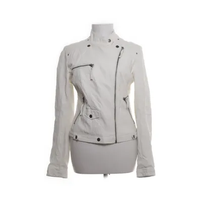 Bikerjacka (Vit) från DeVal Woman Polyester, Polyuretan