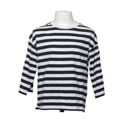 Long sleeve T-shirt (Blue, White) from Arket Cotton