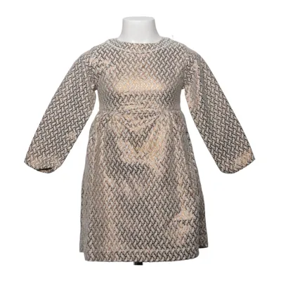 Kleid (Beige, Braun) von Noa Noa Miniature Baumwolle, Metallfaser, Polyester