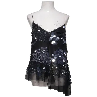 Tanktop  (Sort, Sølv) fra River Island Petite Polyester