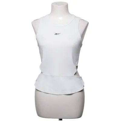Træningstanktop (Hvid) fra Reebok Elastan, Polyester
