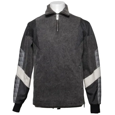 Fleecepullover (Grau, Schwarz, Weiß) von Han Kjøbenhavn Baumwolle, Elasthan, Polyester, Wolle