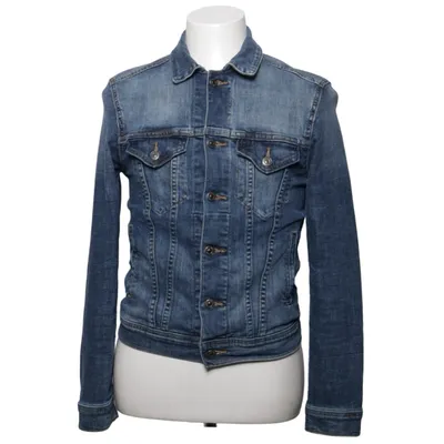 Spijkerjas (Blauw) van Grant Katoen, Elastaan, Polyester