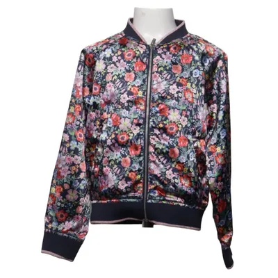 Bomber jacket (Blue, Multicolored) from Nathalie Lété x H&M Elastane, Polyester