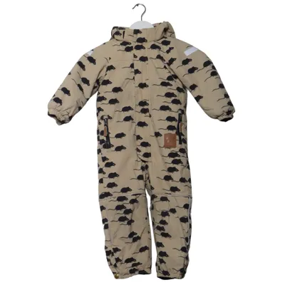 Outdoor overalls (Beige, Sort) fra Mini Rodini