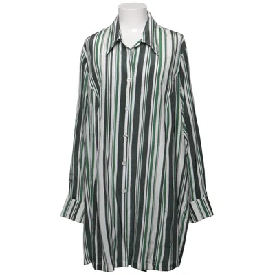 Shirt (Groen, Wit, Zwart) van Selection by Ulla Popken Zijde