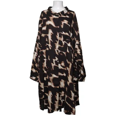 Skjortekjole (Sort, Beige) fra Yours Viscose