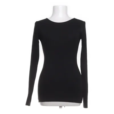 Lange mouwen shirt (Zwart) van H&M Basic Katoen, Elastaan