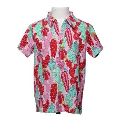 Polo shirt (Pink, Green, Red) from Villervalla Elastane, Organic cotton