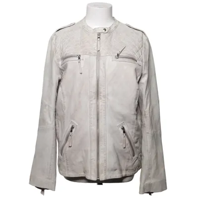 Veste en cuir (Beige) de Rick Cardona Cuir