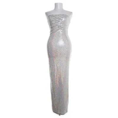 Evening gown (Silver) from PrettyLittleThing Polyester, Elastane