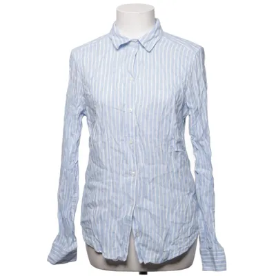 Shirt (Blauw, Wit) van Gina Tricot Linnen