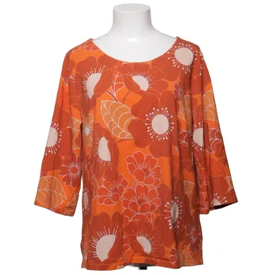 Topp (Orange, Vit, Brun) från Cissi och Selma Elastan, Ekologisk bomull