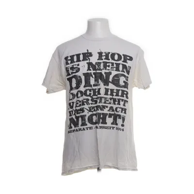 T-shirt (Vit, Svart) från Gildan Bomull