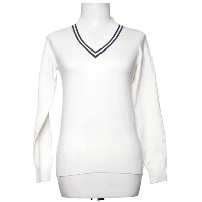 Pullover (Vit) från Panos Emporio Bomull, Elastan