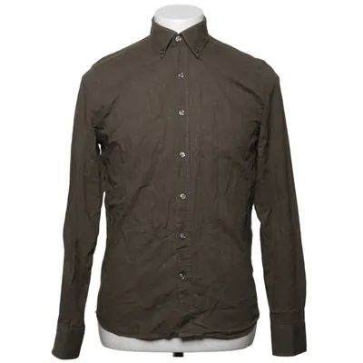 Shirt (Groen) van Oscar Jacobson Katoen, Linnen