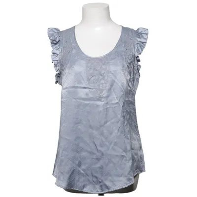 Top (Blauw) van Rützou Katoen, Zijde