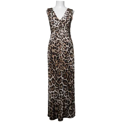 Robe longue (Noir, Marron, Beige) de F.A.S Élasthane, Polyester