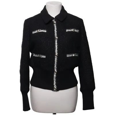 Cardigan (Sort) fra Maje Akryl, Bomuld, Elastan, Metallfiber, Polyamid, Polyester, Viscose, Uld