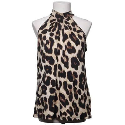 Halterneck top (Beige, Sort) fra Amisu Elastan, Polyester