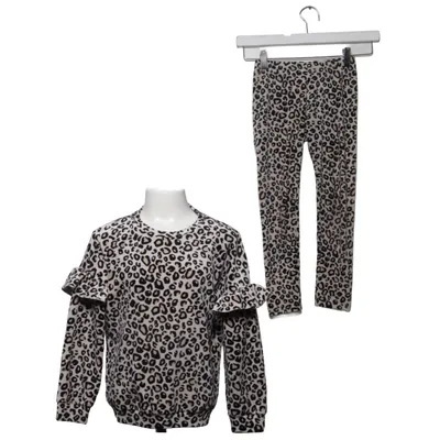 Sæt (Beige, Sort) fra Lindex Kids Elastan, Polyester